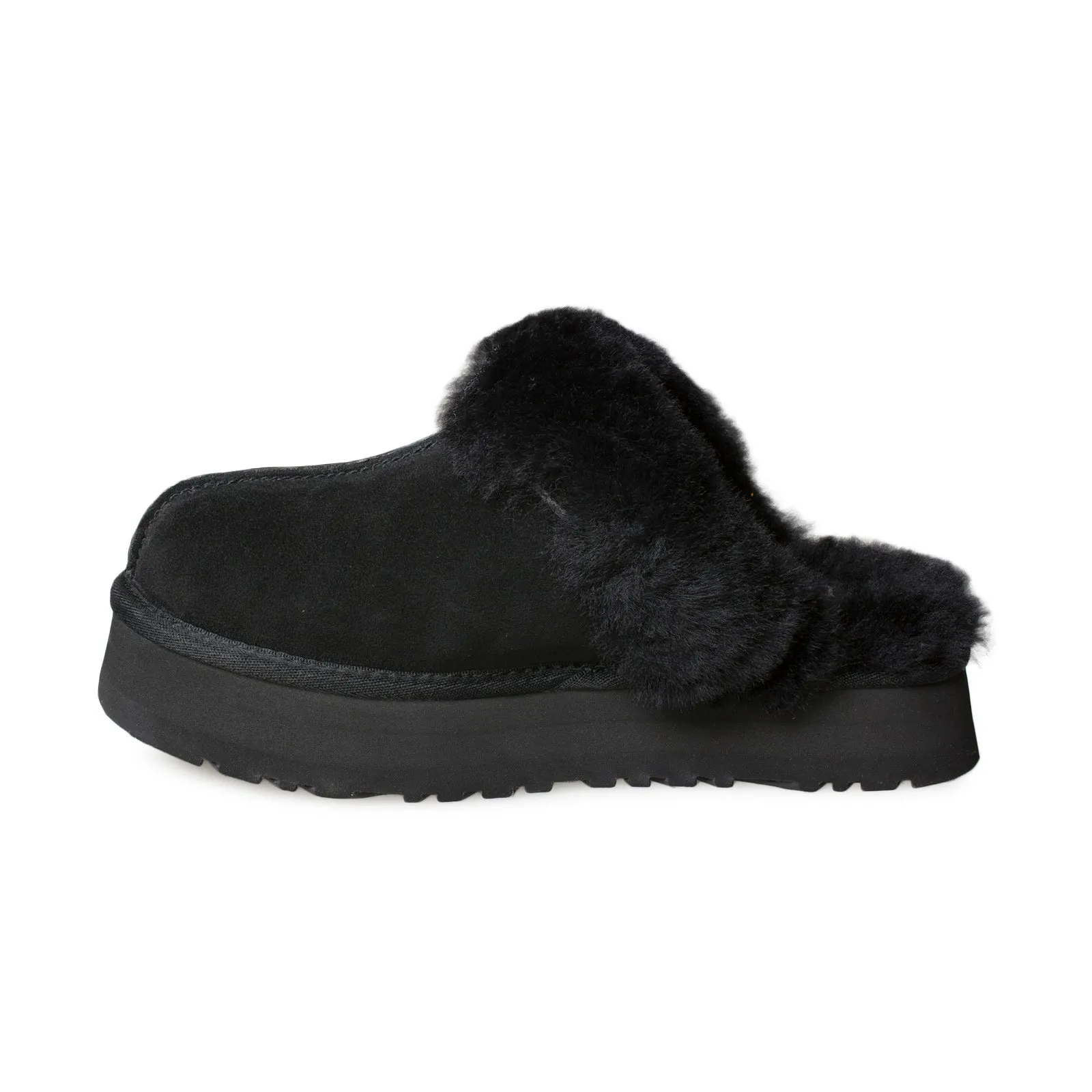 UGG Disquette Black Slippers - Women's