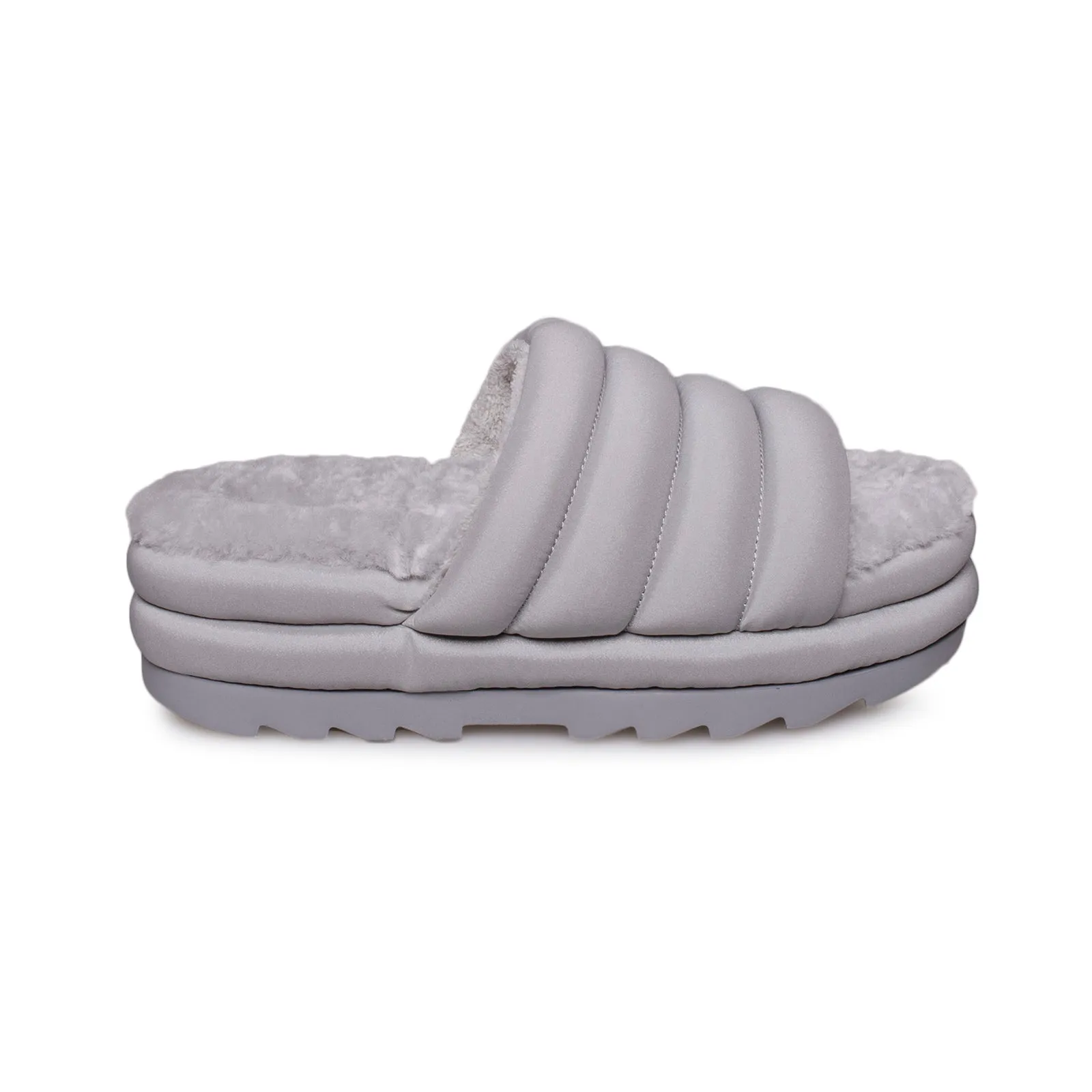 UGG Maxi Slide Cobble Grey Slippers - Women's