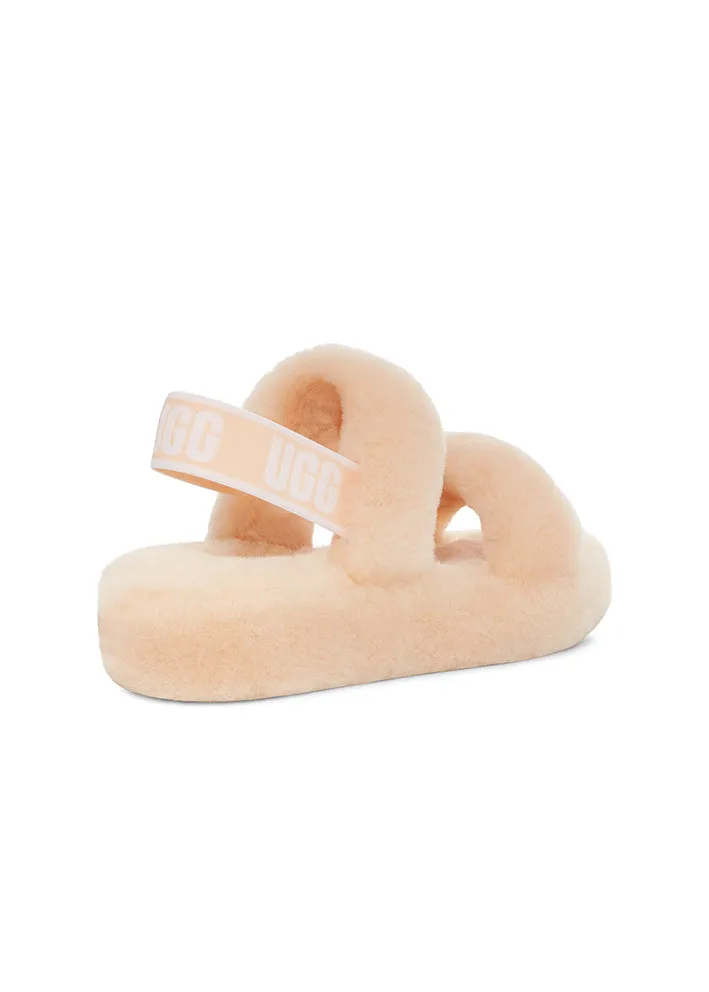 UGG Oh Yeah Slide Slippers - peach fuzz