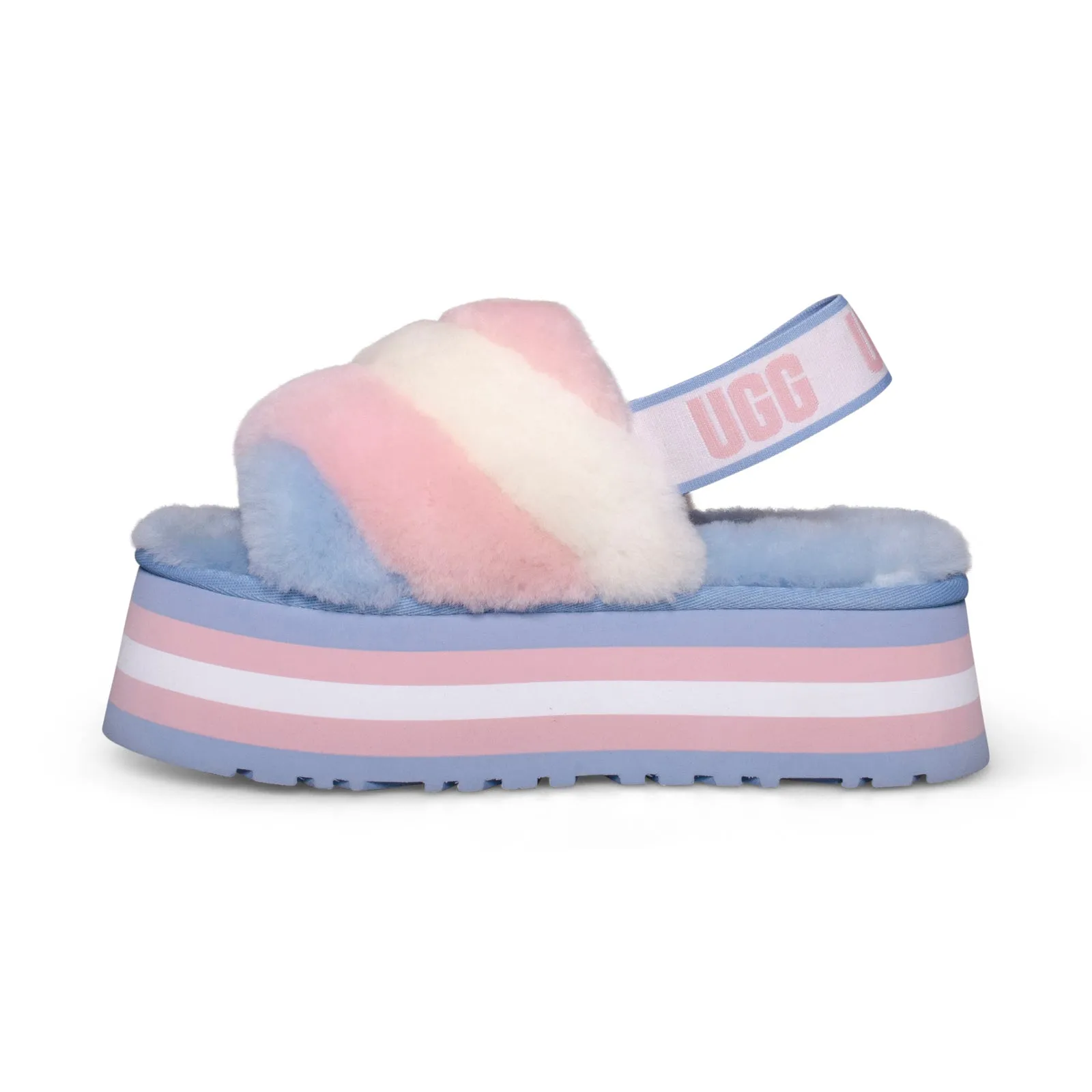 UGG Pride Disco Stripe Slide Combo Slippers - Women's