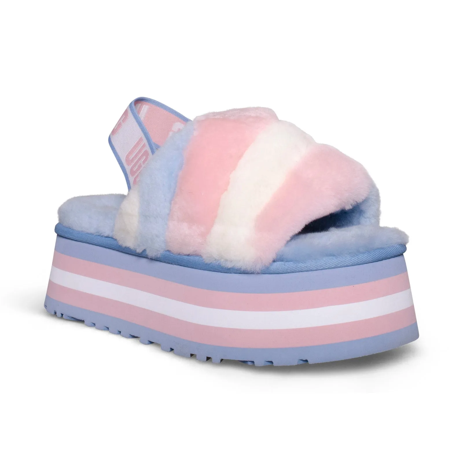 UGG Pride Disco Stripe Slide Combo Slippers - Women's