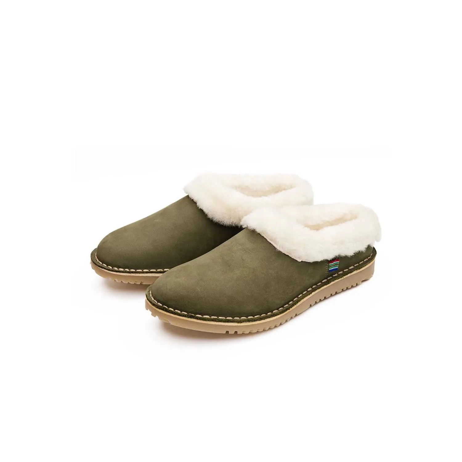 VELDSKOEN SLIPPER (LINED WITH SHEEPSKIN - LEATHER SLIPPER)