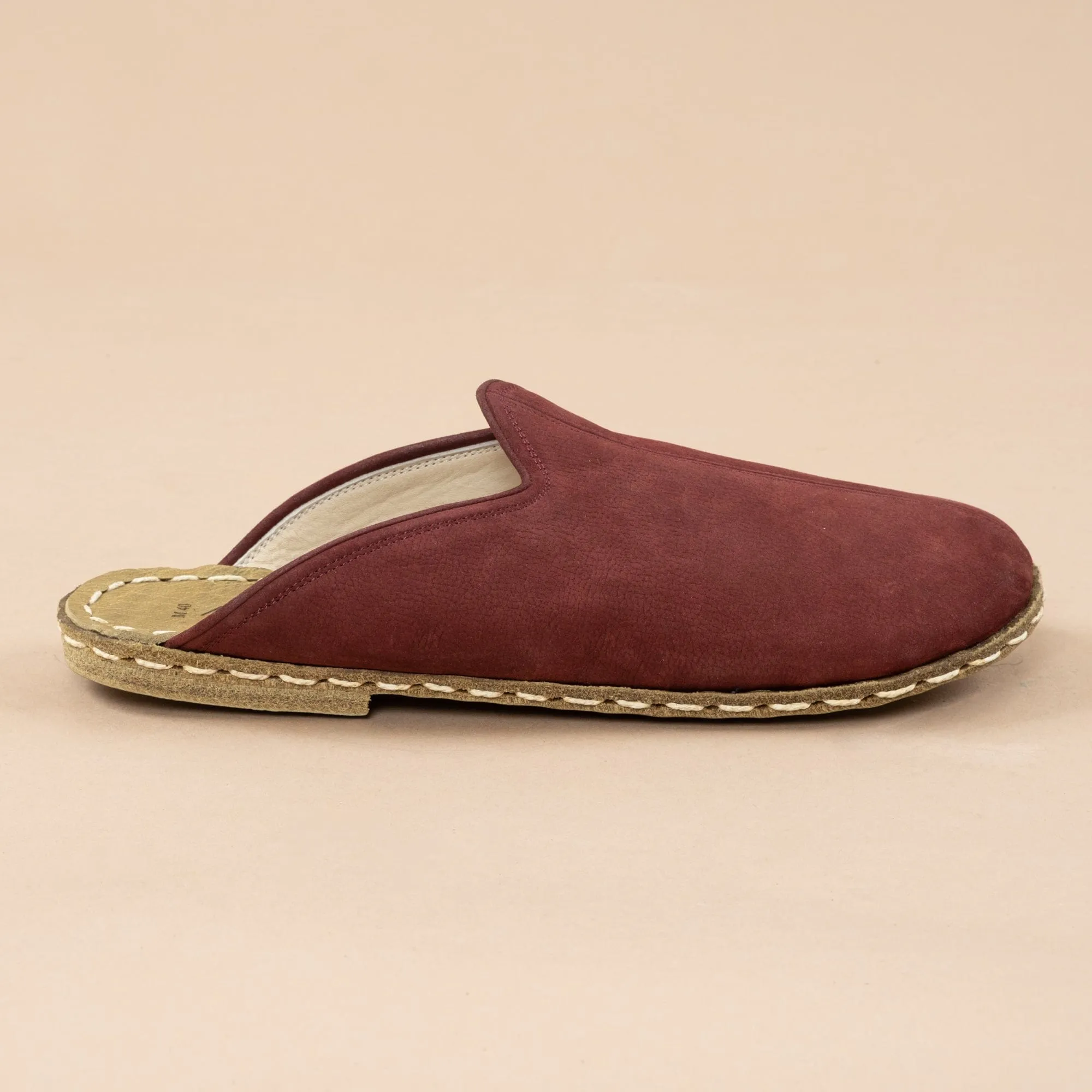 Women's Burgundy Barefoot Slippers