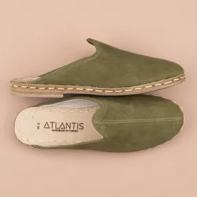 Women's Olive Slippers