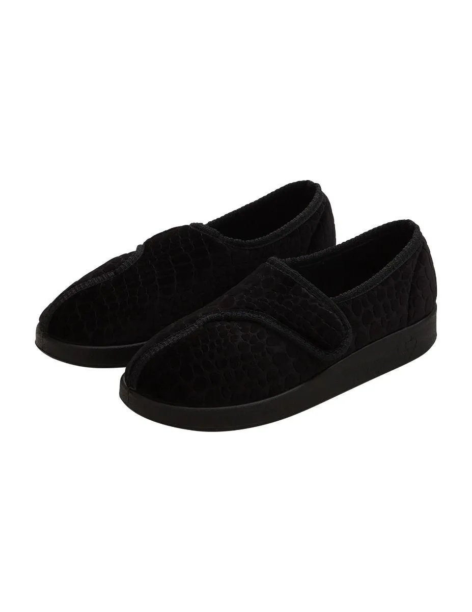 Women's Wide Non-Slip Adjustable Indoor Slippers