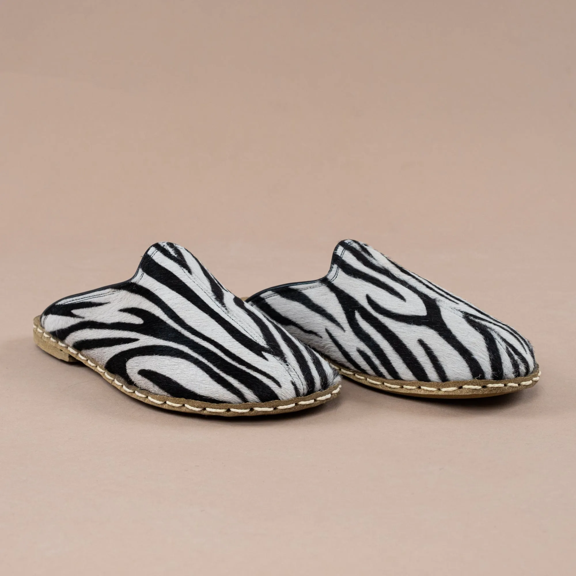 Women's Zebra Barefoot Slippers